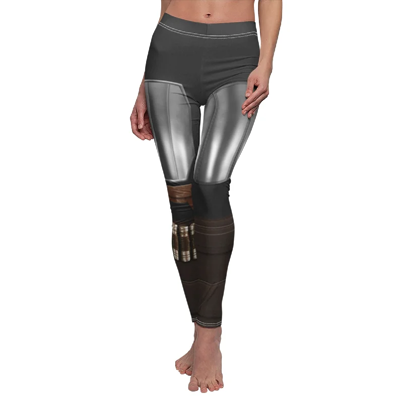 Steel Mandalorian Armor Legging, Mandalorian Costume Fashionable Tummy Control Leggings