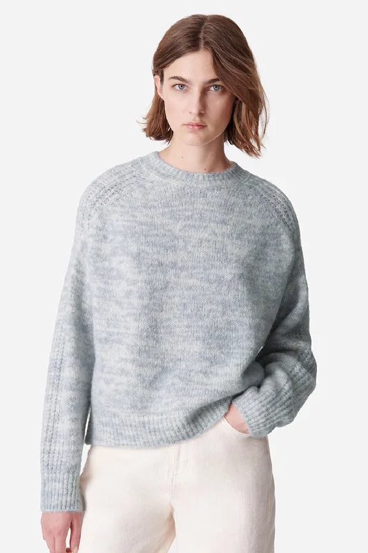 Vanessa Bruno Donia Sweater Iris Mesh Sweater Canvas Denim