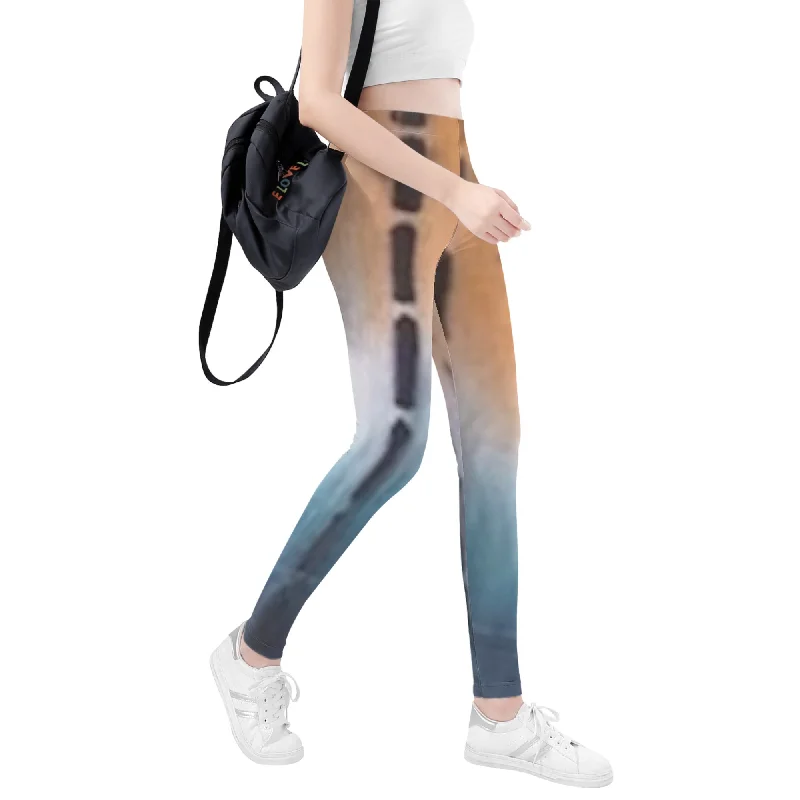 FZ Women's Designer Leggings Trendy Cut-Out Activewear Leggings