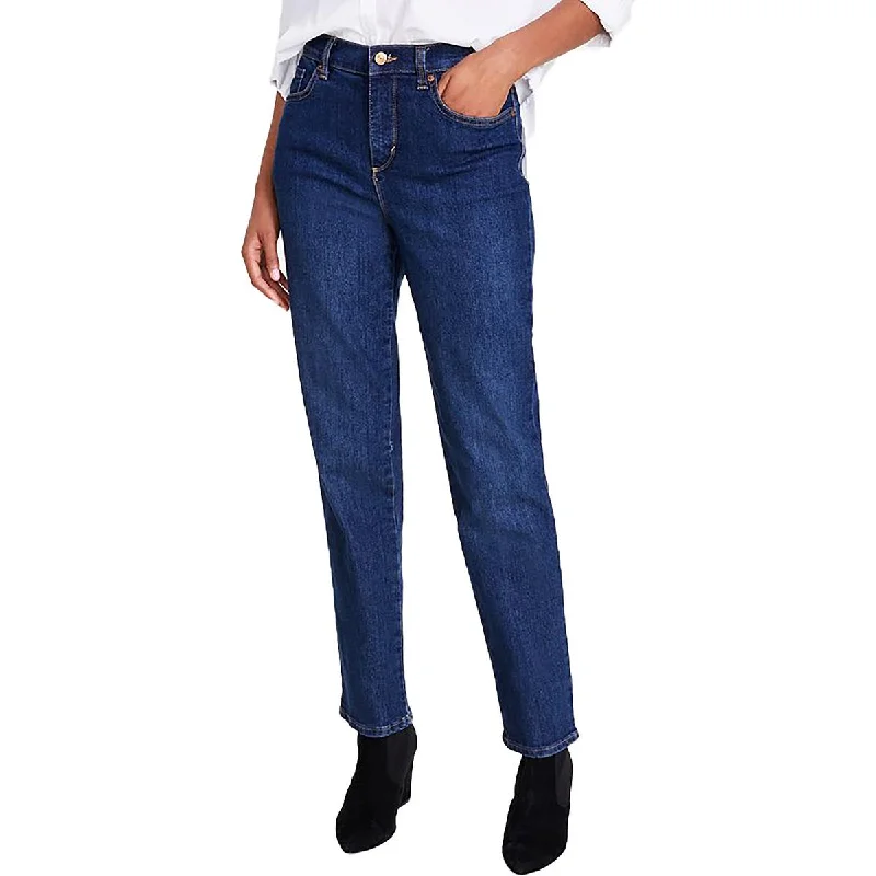 Gloria Vanderbilt Womens Amanda Classic Rise Stretch Tapered Leg Jeans Trendy Pleated Waist Jeans