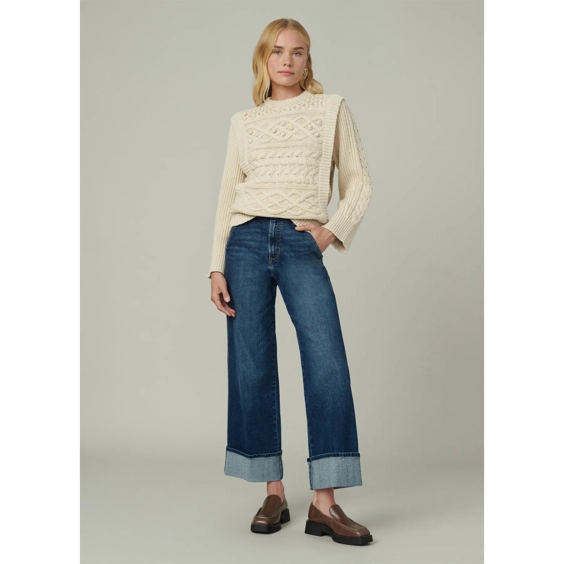 Joe's Jeans - The Trixie - Double Down Trendy Paperbag Waist Jeans