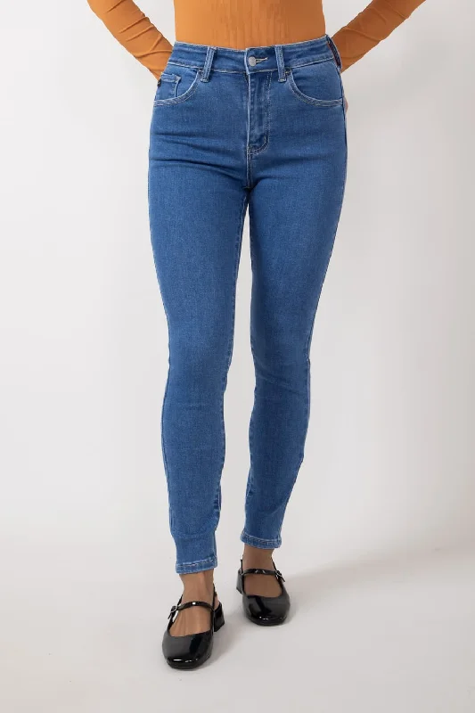 KanCan High Rise Ankle Skinny Jeans for Women | KC20050M Cozy Wide-Legged Jeans