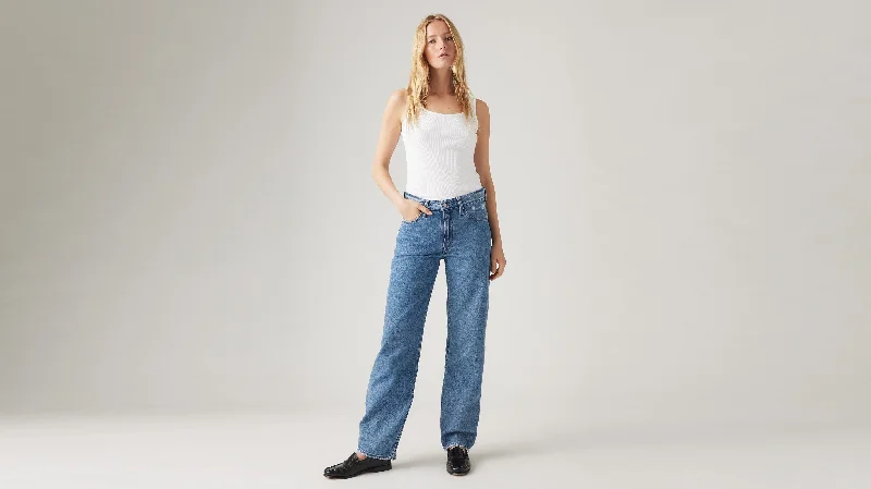 Levi’s® Women’s WellThread® Baggy Dad Jeans Stylish Bootcut Denim Jeans