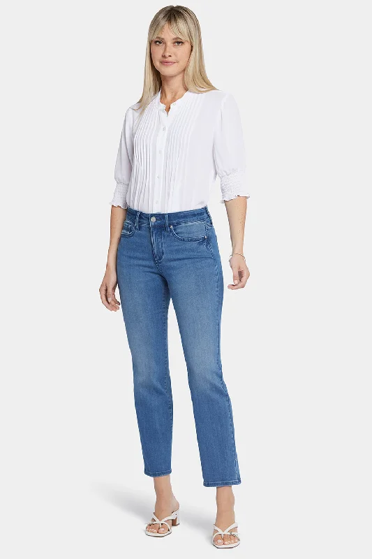 Marilyn Straight Ankle Jeans - Blue Island Chic Vintage-Inspired Denim Jeans