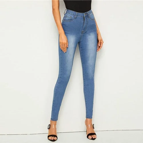 Some dang sexy mom jeans Fashionable Distressed Jeans