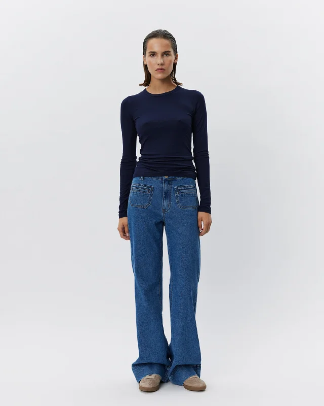 NOELLESW JEANS - Denim blue Stylish Relaxed Fit Skinny Jeans