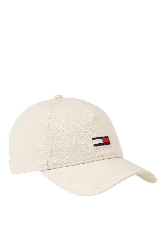 Tommy Jeans Elongated Flag Baseball Cap, Newsprint Fashionable Button-Front Jeans